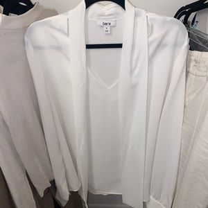Long Sleeve White Bar III Dress Shirt